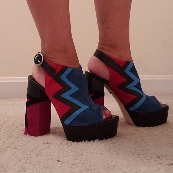 Isa Tapia Multicolor Platform Sandals - Picture 5 of 5